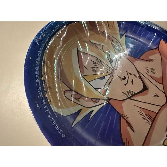 Vintage Y2K Dragonball Z 7” Dessert Party Paper Plates Design Wear Pack of 8 - Picture 2 of 6